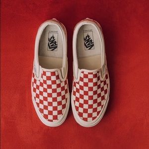 Red Slip On Vans
